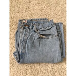 Levis 550 Relaxed Fit Light Wash Blue Denim Jeans Mens 38x32 550-0251